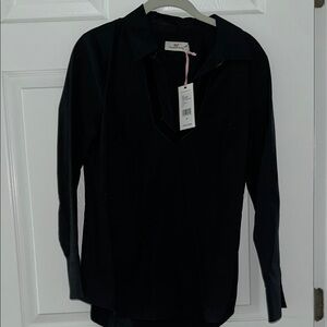 Vineyard Vines Black Fitted Polo Button Down Shirt